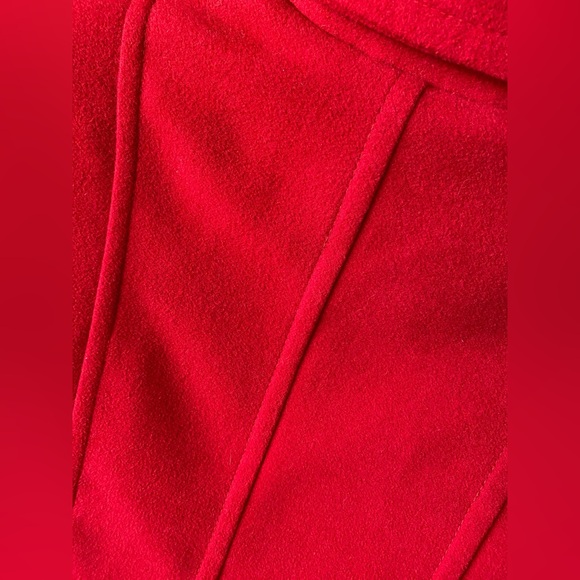 Liz Claiborne Women’s Red Pea Coat - Picture 3 of 8